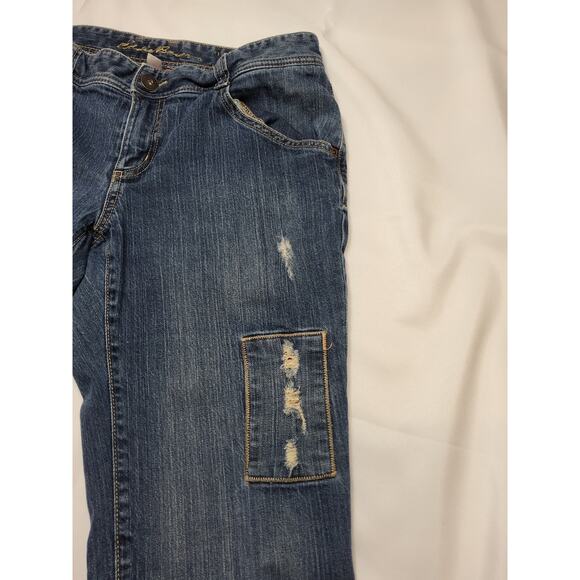 EDDIE BAUER FLANNEL LINED BOYFRIEND RELAXED JEANS SIZE 10 - Picture 5 of 11
